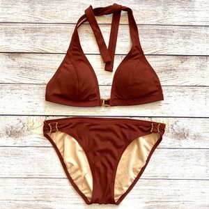 Newport News Bikini in Burnt Sienna, Size 10